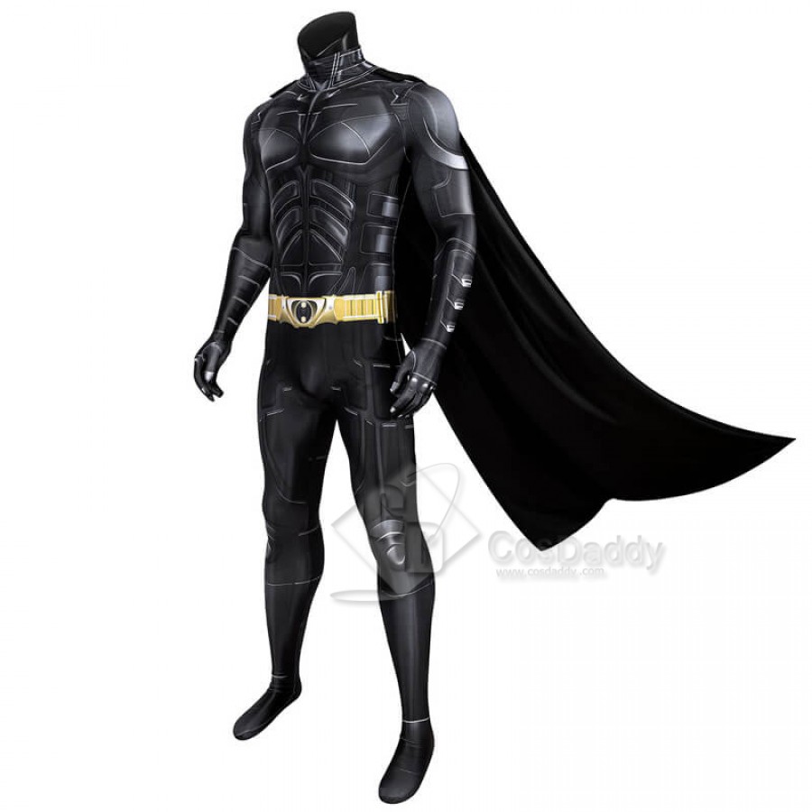 The Dark Knight Rises Suit Batman Bruce Wayne Costumes Jumpsuit Cosplay Outfit Adults 2811